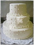 Svatební dort č.3008 tvarohová světlý