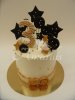 Narozeninový dort s hvězdami č.5018 jogurtová tmavý