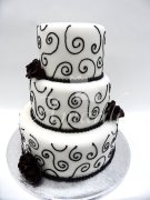 Svatební dort č.3014 jogurtová tmavý