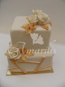 Svatební dort č.5017 višňovo-čokoládová světlý