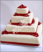 Svatební dort č.3024 višňovo-čokoládová světlý