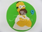 Homer Simpson č.5019 cookies tmavý