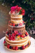 Svatební dort č.3034 nugátová světlý