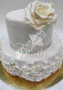 Svatební dort č.3009 tvarohová světlý